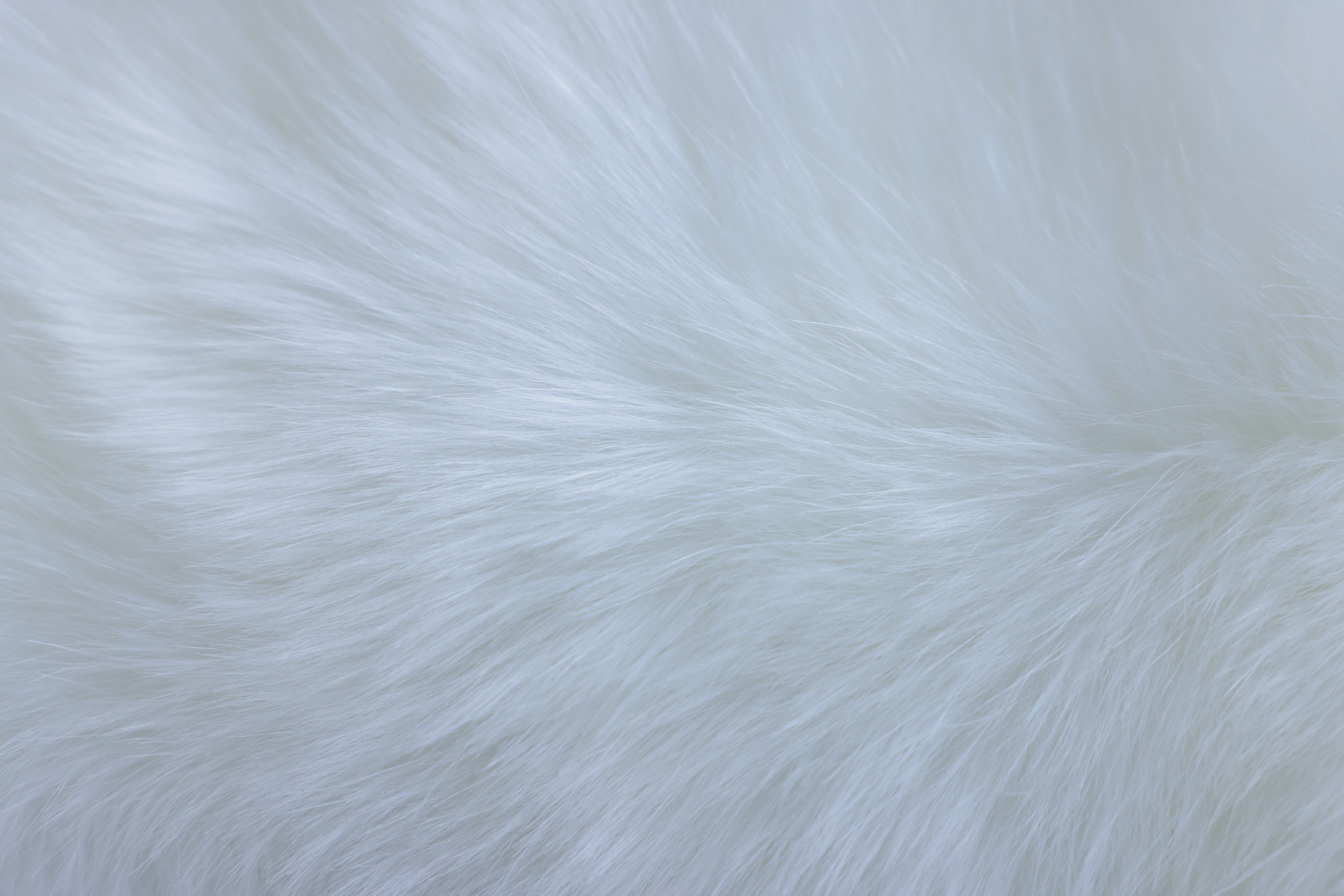 White Eco Fur Shawl